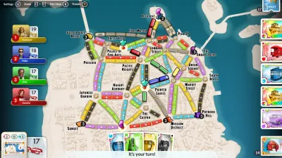 Ticket to Ride®: San Francisco City Expansion — скриншот 4