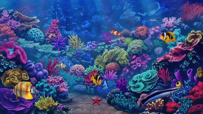 AAA Dynamic Scenes - Amazing Coral Reef Dynamic Scene — скриншот 1