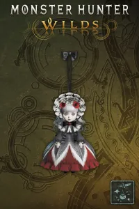 Подвеска: кукла в лала-платье (красн.)