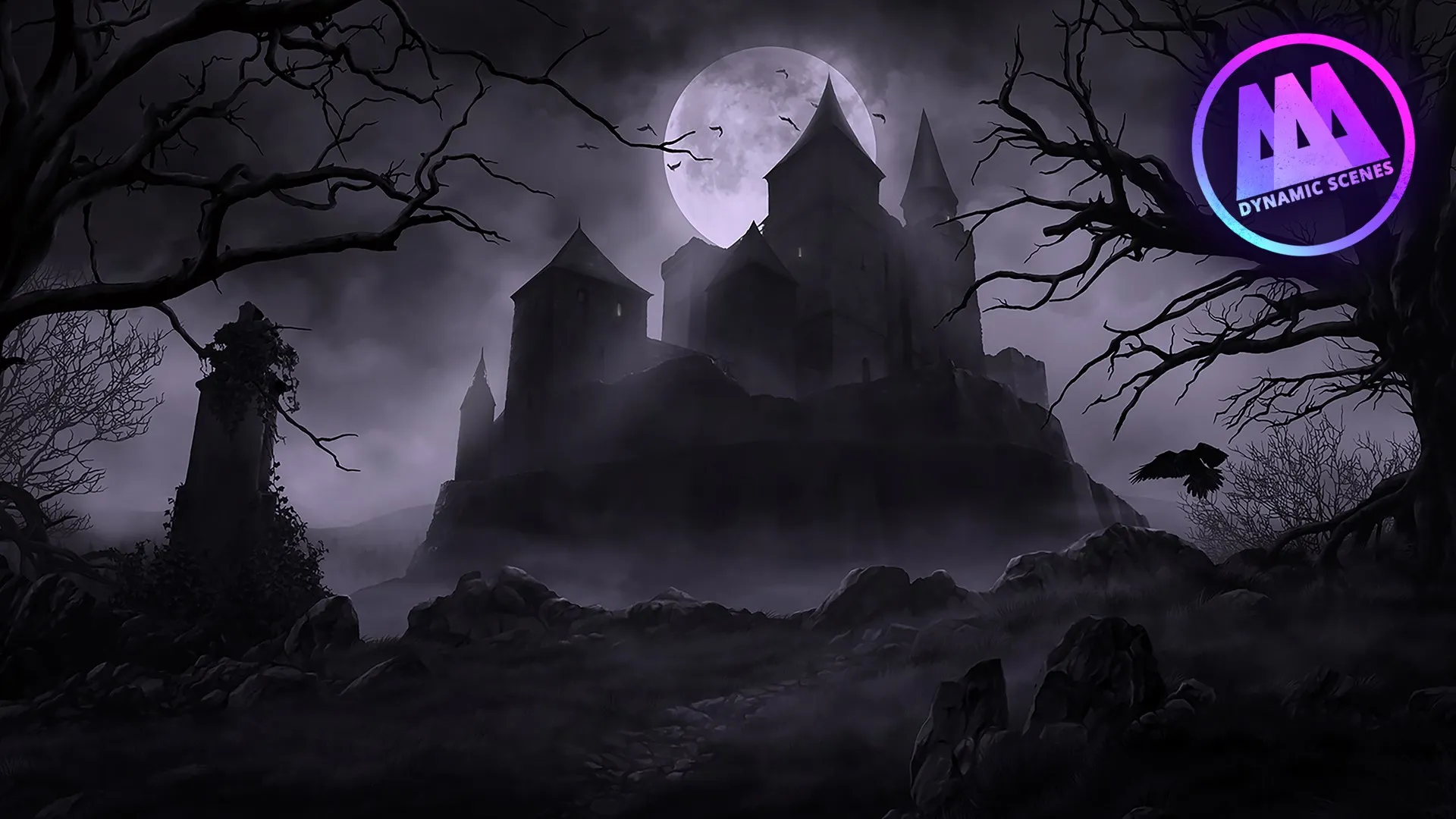AAA Dynamic Scenes - Moonlit Citadel Dynamic Scene