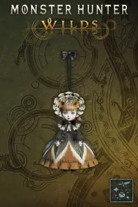 Подвеска: кукла в лала-платье (оранж.)