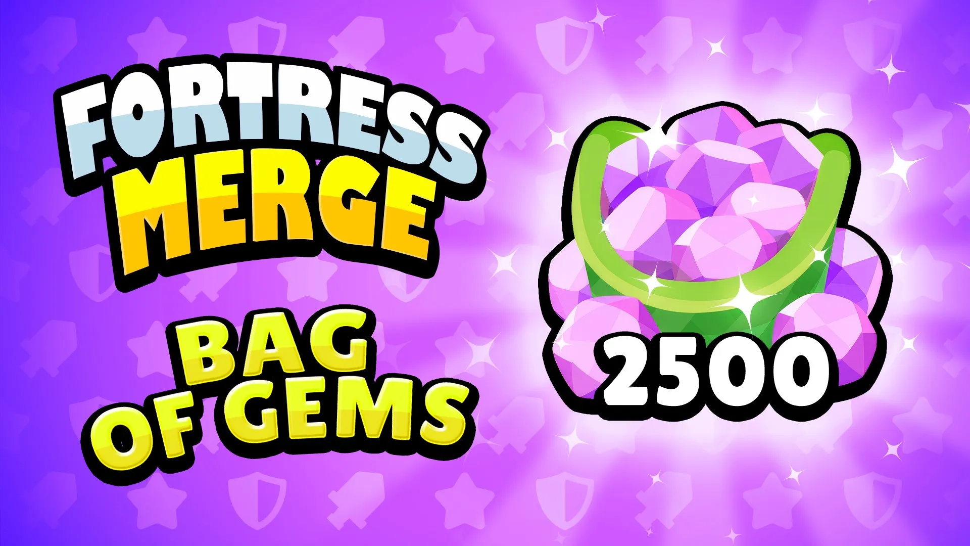 Fortress Merge: Bag of Gems - 2500