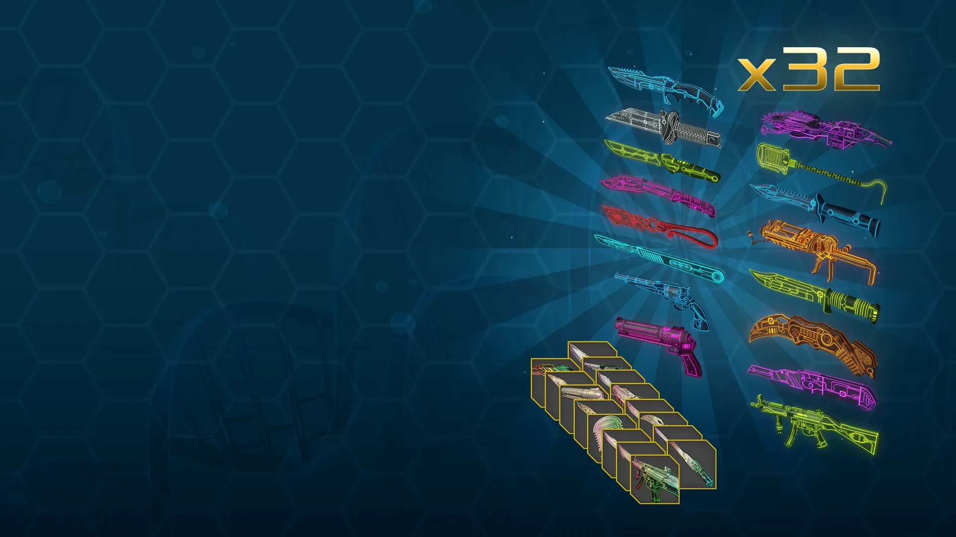 Набор внешних видов оружия «Неон MKVII»