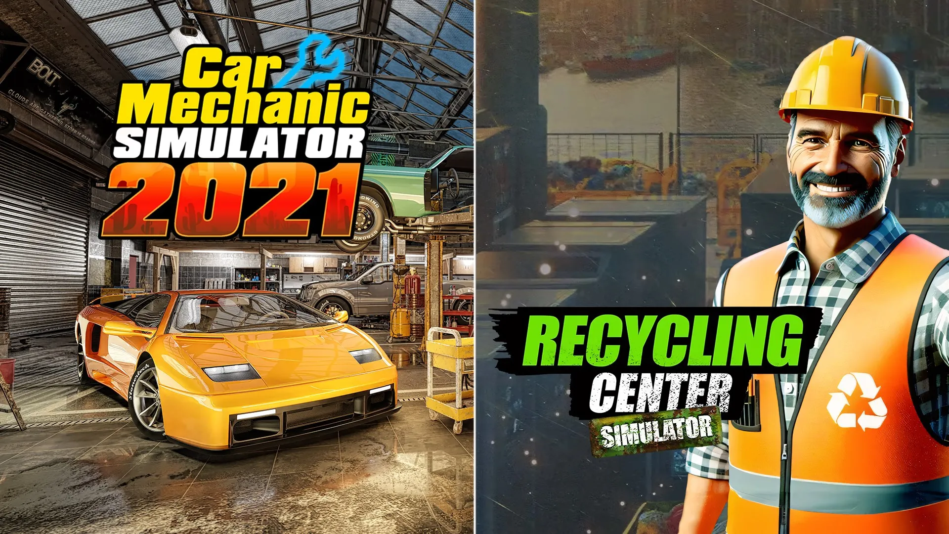 Recycling Center Simulator & Car Mechanic Simulator 2021
