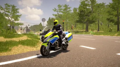 Autobahn Police Simulator 3 - Police Motorcycle — скриншот 1