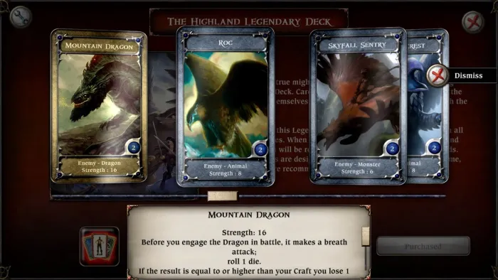 Talisman: Digital Edition - The Highland Expansion: Legendary Deck — скриншот 1