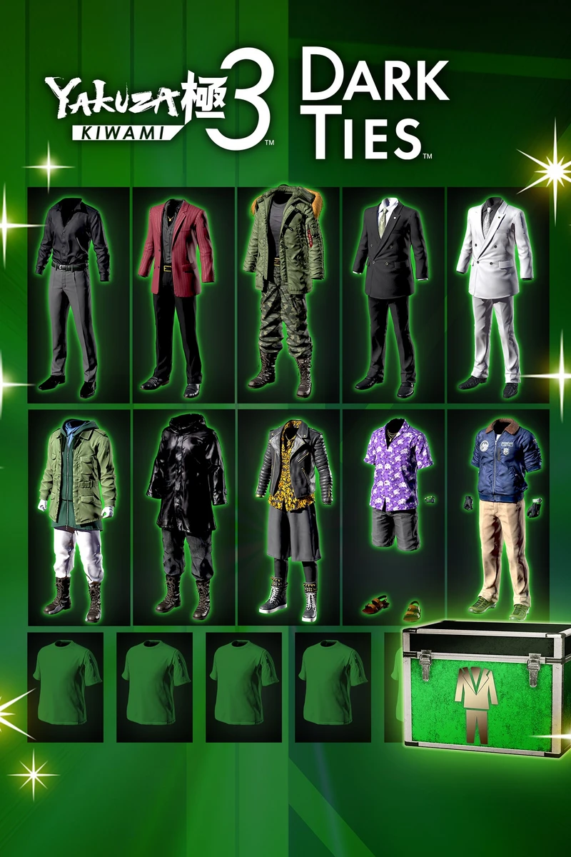 Yakuza Kiwami 3 & Dark Ties – набор культовых костюмов