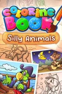 Coloring Book: Silly Animals