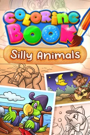 Coloring Book: Silly Animals
