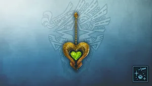 Кулон: изумрудное сердце кулве