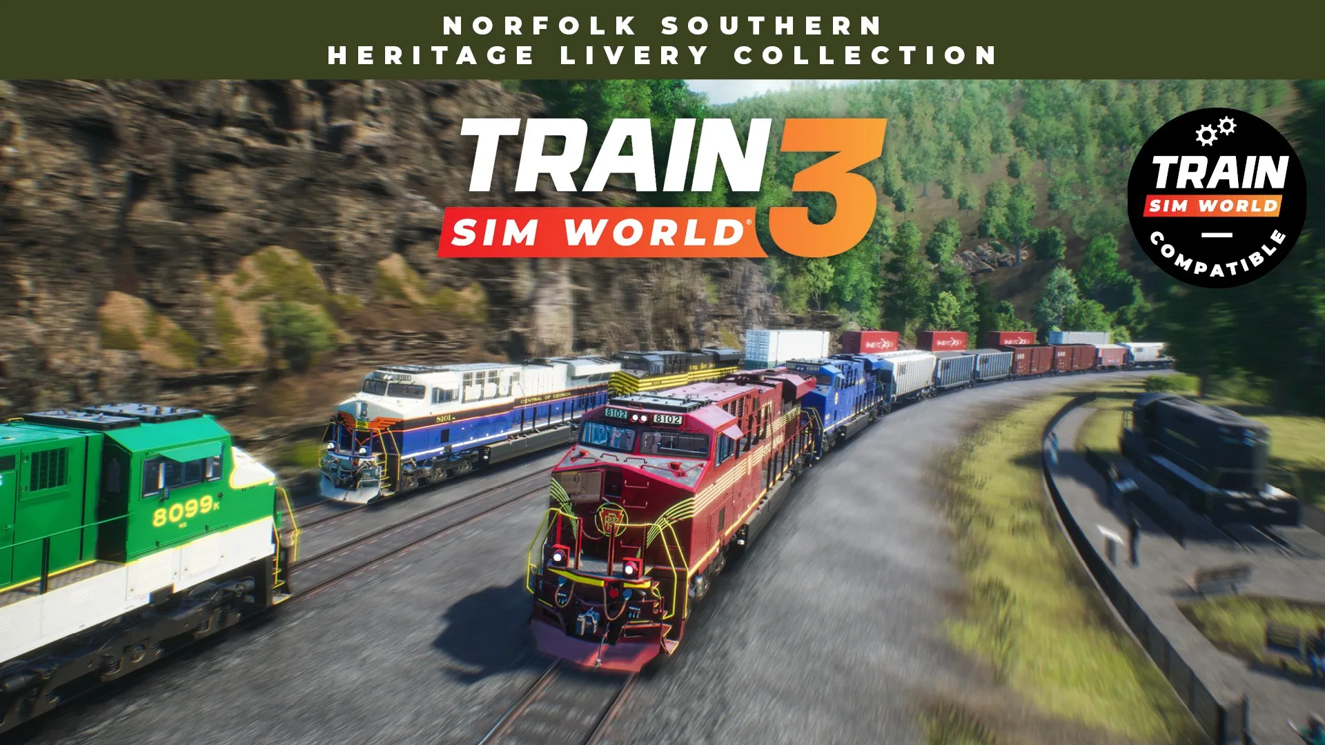 Train Sim World® 4 Compatible: Norfolk Southern Heritage Livery Collection Add-On