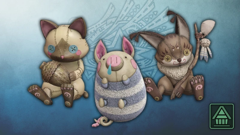 Украшение комнаты MHW:I: Набор гигантских кукол