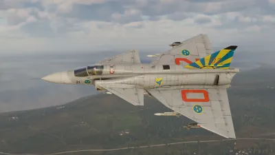 War Thunder - Набор Saab JA 37DI Viggen — скриншот 5