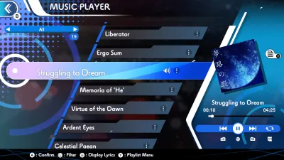 GUNVOLT RECORDS Cychronicle Song Pack 2 Lumen: "Pain From the Past","Stratosphere","Struggling to Dream","Twilight Skyline" — скриншот 2