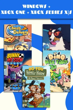 Bunny Pit Stop + Chico's Delivery + Collie Call+ Dino Hex Trap + Do You Really Know About Soccer? (Bundle)