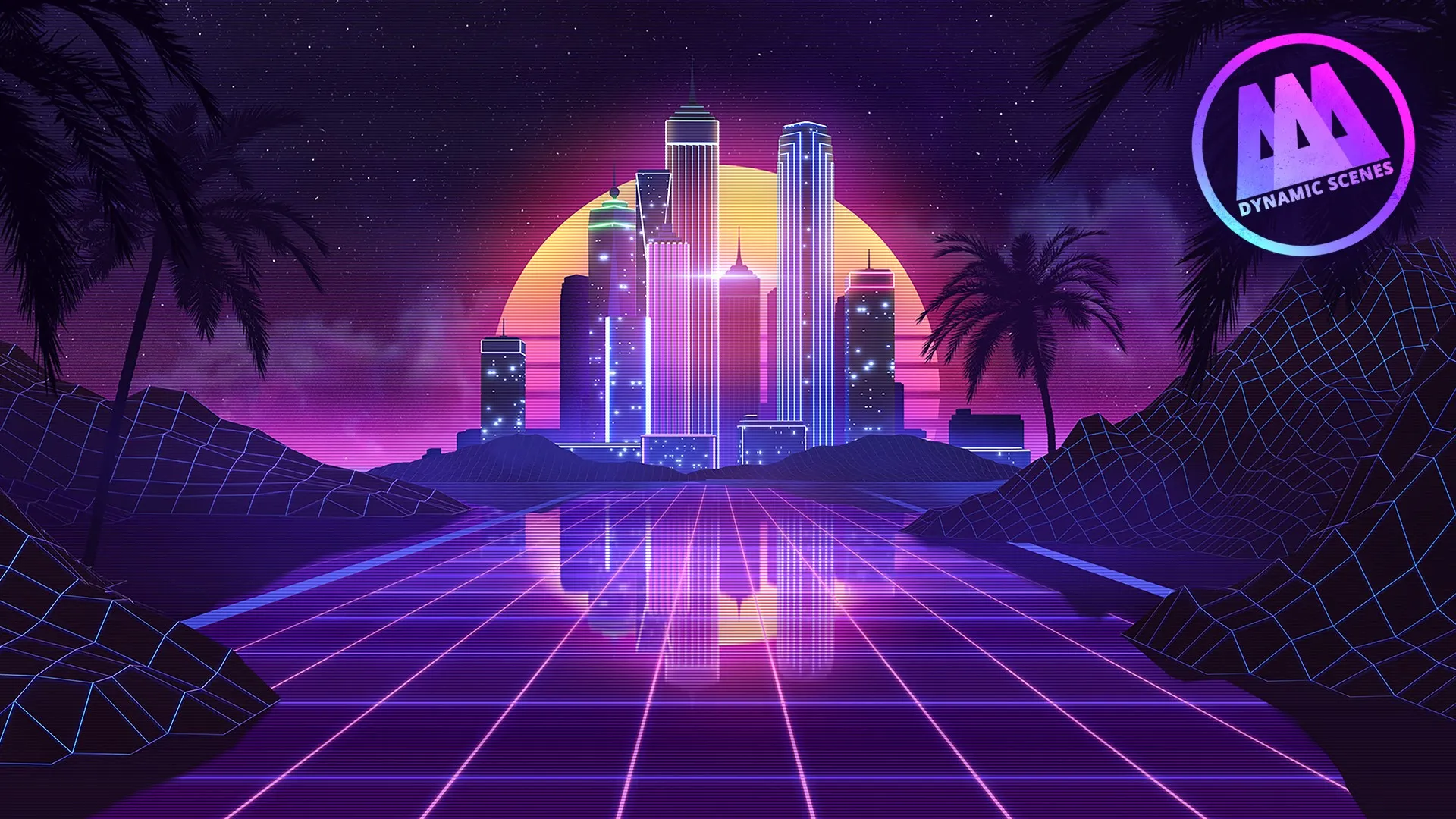 AAA Dynamic Scenes - Retro Night Ride Dynamic Scene