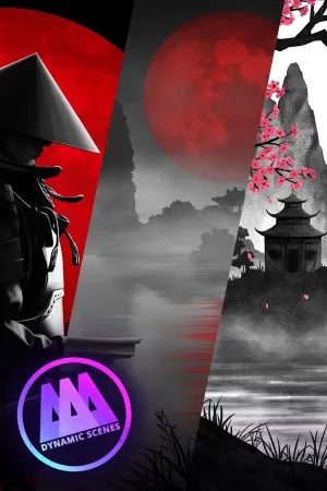 AAA Dynamic Scenes - Bloody Moon over Samurai Lands