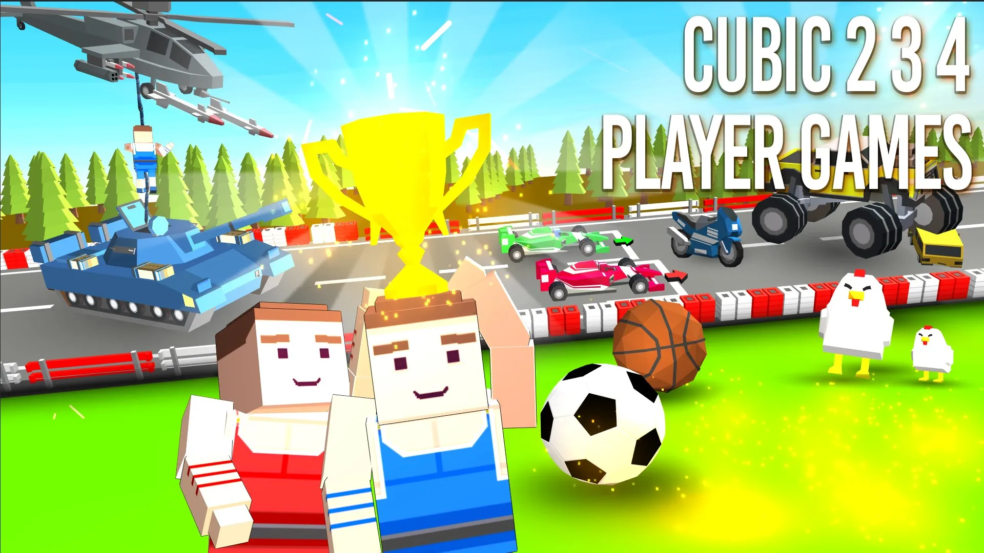 Cubic 2 3 4 Player Games — трейлер