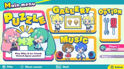 Hatsune Miku Jigsaw Puzzle — скриншот 1