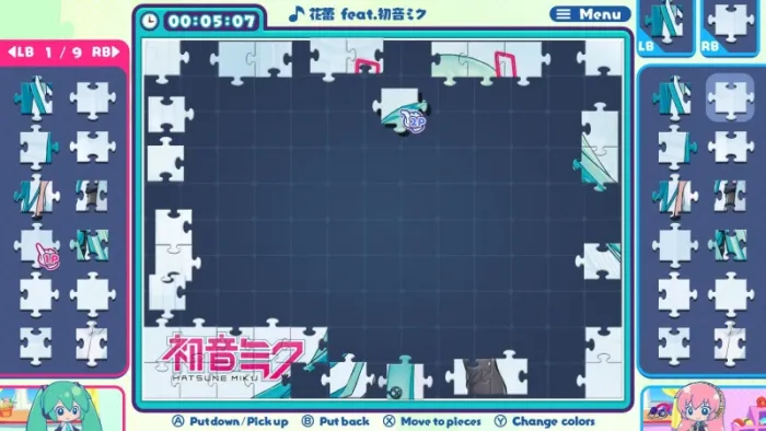 Hatsune Miku Jigsaw Puzzle — скриншот 3