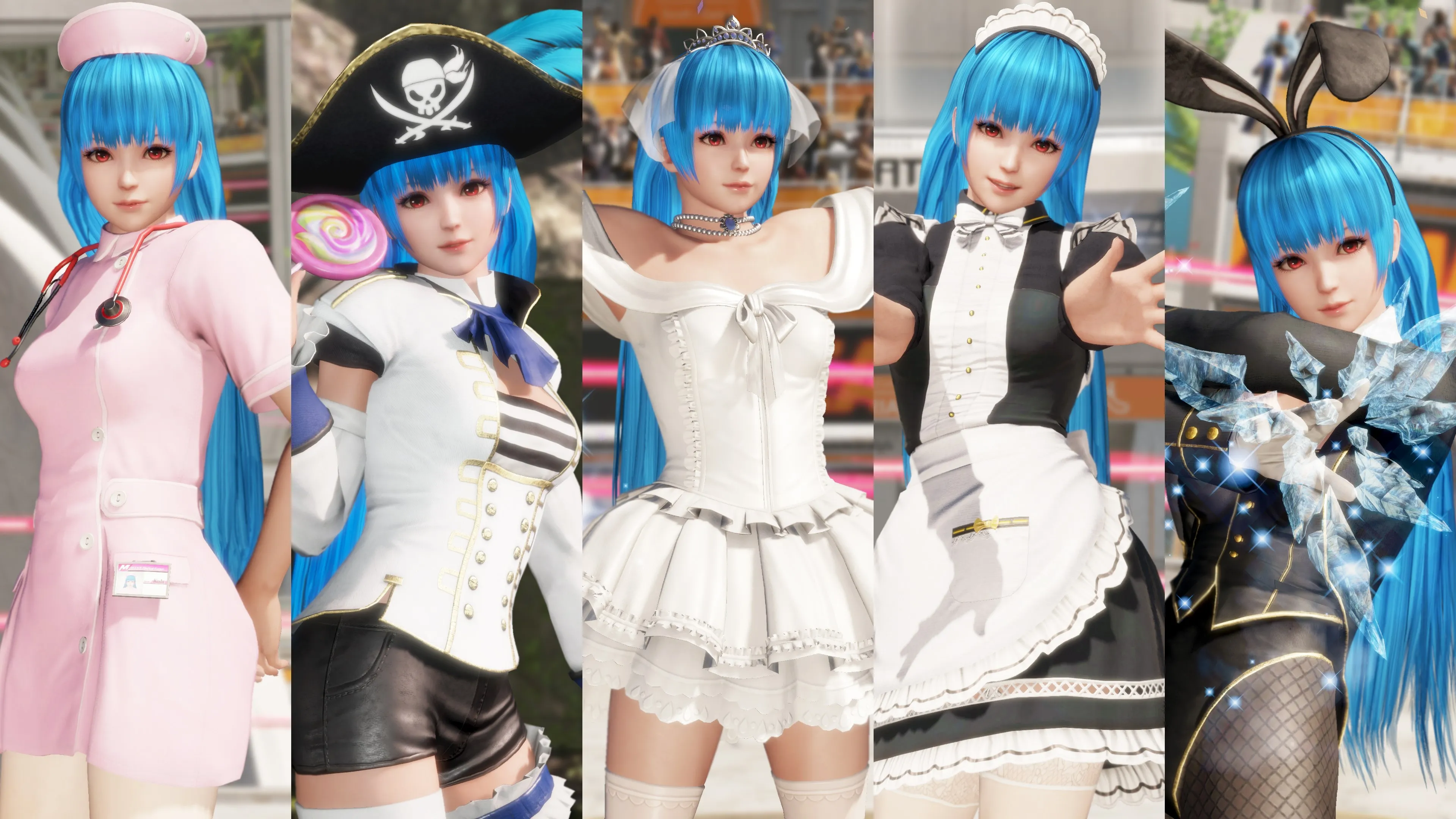 DOA6LR: набор дебютных костюмов для Кулы Даймонд