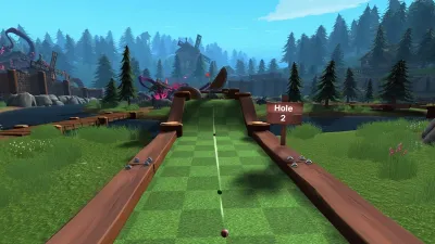 Golf With Your Friends - Corrupted Forest Course — скриншот 3