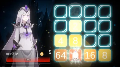 Battle Puzzle 2048 - Maidens of Steel — скриншот 1