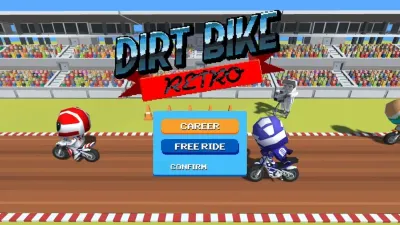 Dirt Bike Retro — скриншот 1