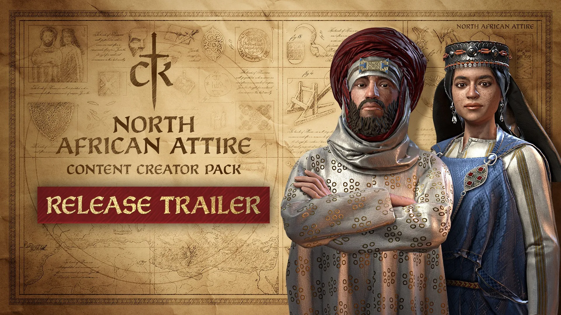 Crusader Kings III Creator Pack: North African Attire — трейлер