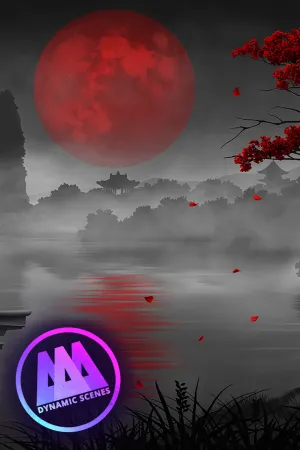 AAA Dynamic Scenes - Blood Sakura Lake Dynamic Scene