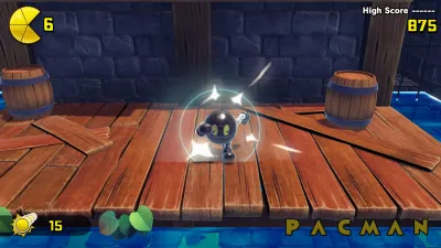 PAC-MAN WORLD Re-PAC Chrome Noir Chogokin skin — скриншот 1