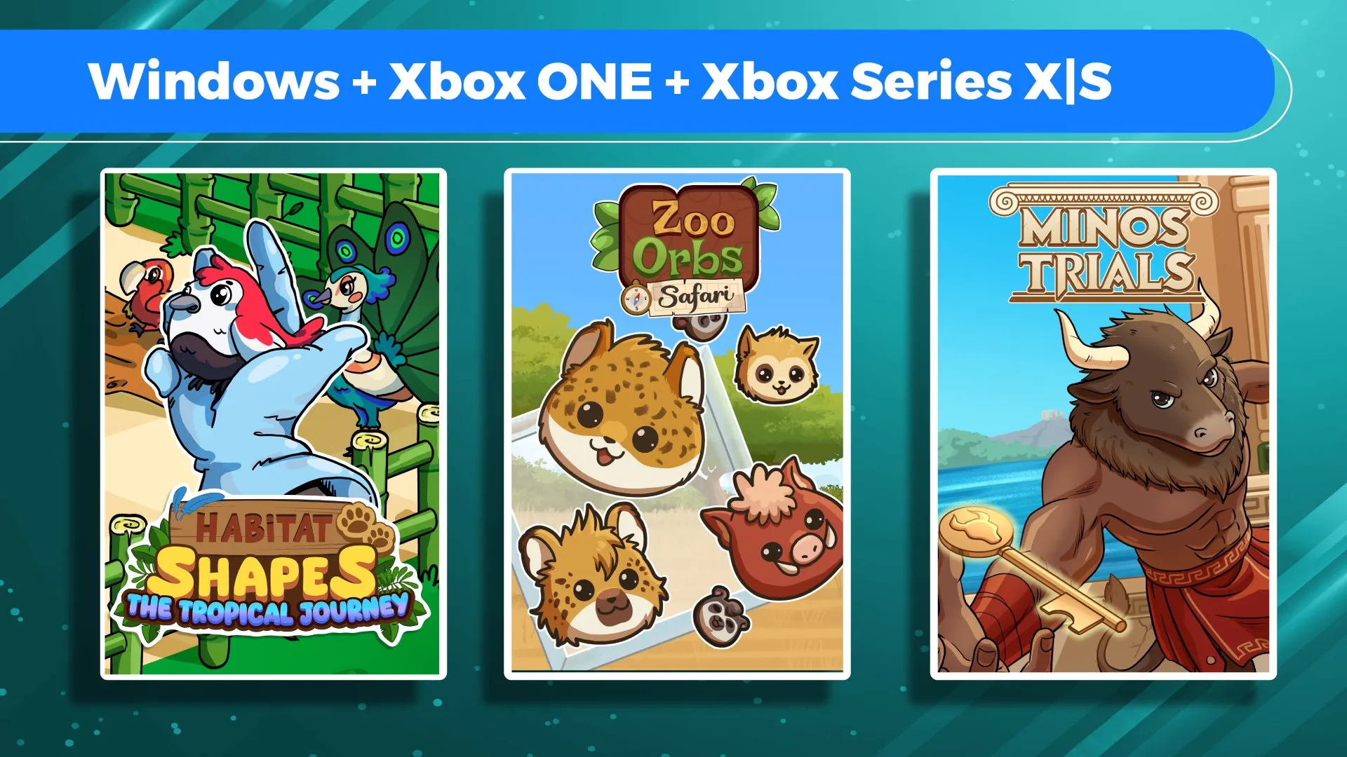 Habitat Shapes: The Tropical Journey + Zoo Orbs: Safari + Minos Trials (Bundle)