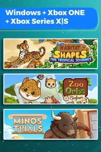 Habitat Shapes: The Tropical Journey + Zoo Orbs: Safari + Minos Trials (Bundle)