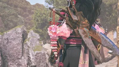 Подвеска: букет сакуры (яркий) — скриншот 1