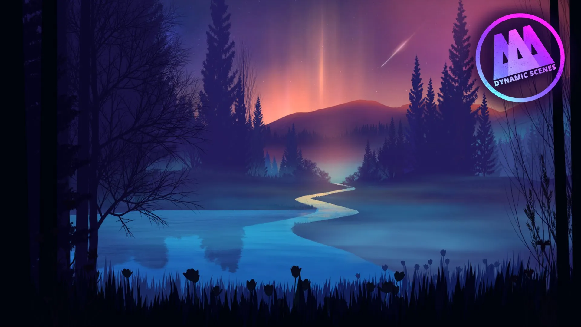 AAA Dynamic Scenes - Midnight Countryside Dynamic Scene