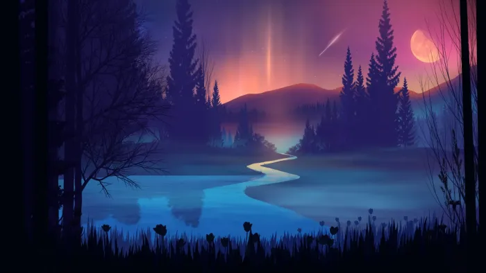 AAA Dynamic Scenes - Midnight Countryside Dynamic Scene — скриншот 1