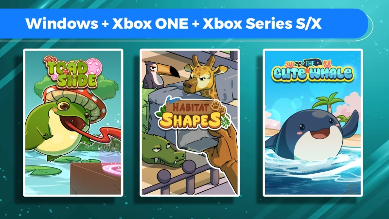 Toad Slide + Habitat Shapes + The Cute Whale (Bundle)