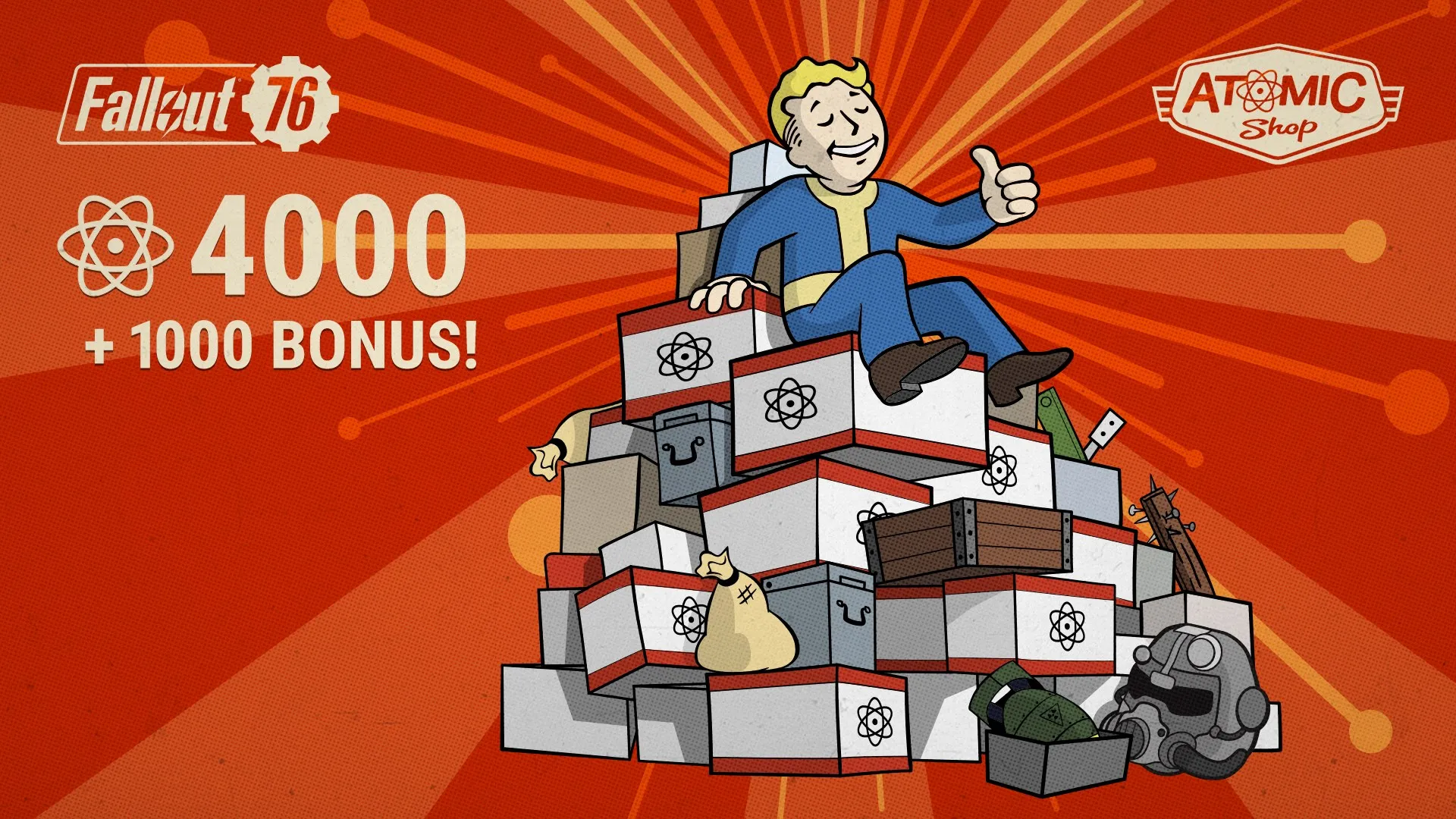 Fallout 76: 4000 (+1000 Bonus) Atoms (PC)