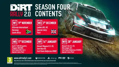 DiRT Rally 2.0 Deluxe Content Pack 2.0 (Seasons 3 and 4) — скриншот 1