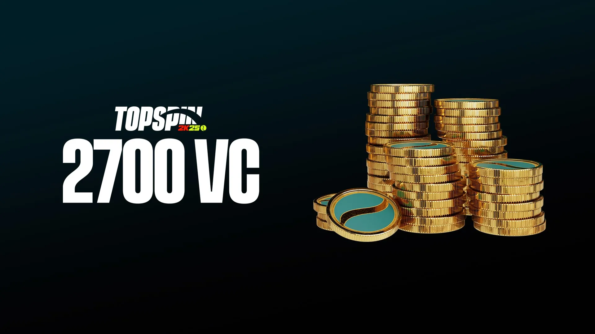 Набор TopSpin 2K25 с 2 700 единиц виртуальной валюты