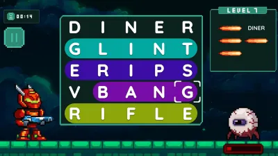 Word Quest: Cyberpunk — скриншот 1