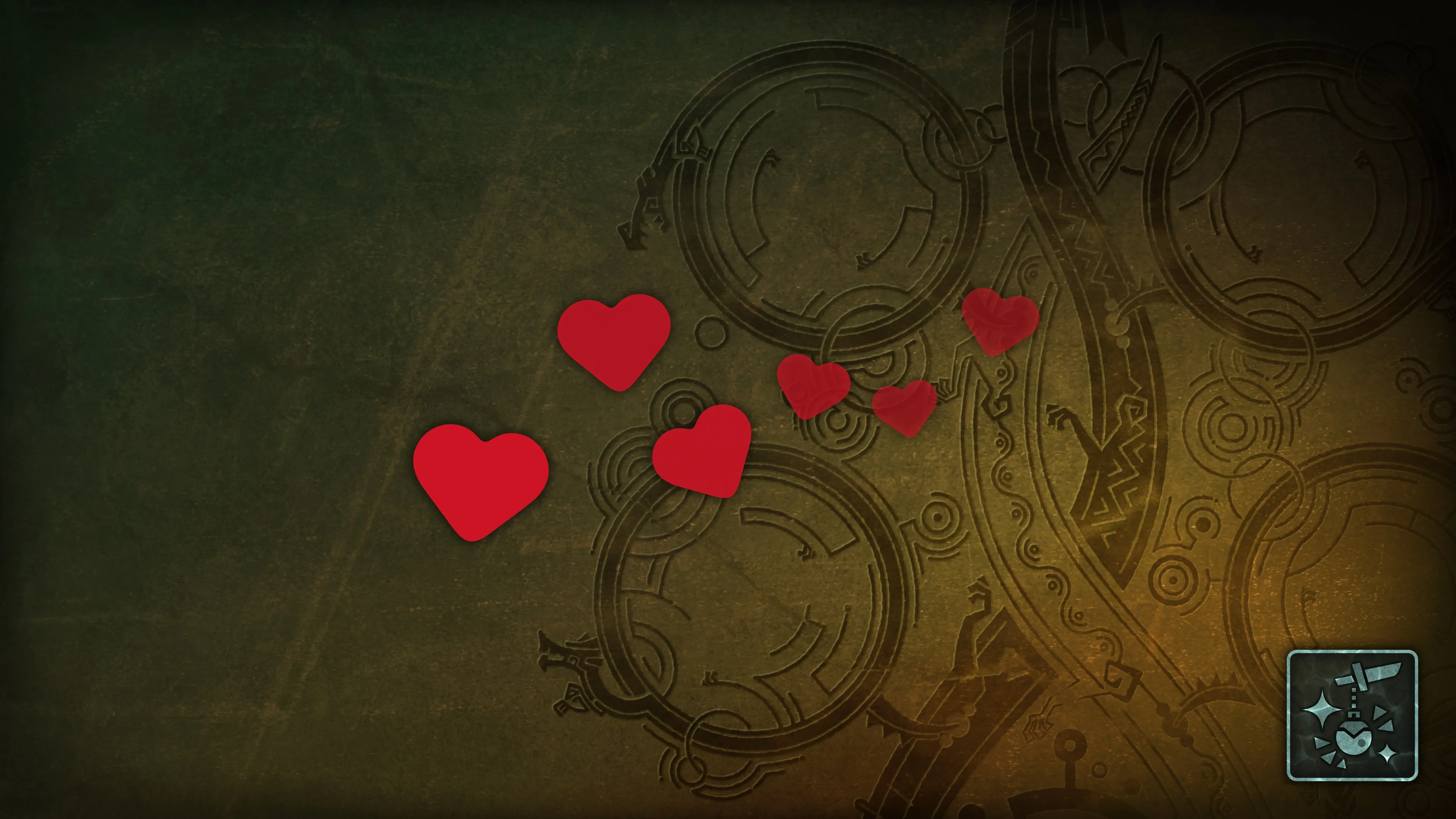 Подвеска: парящие сердечки