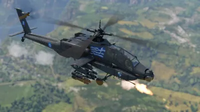 War Thunder - Greek AH-64A Apache — скриншот 5