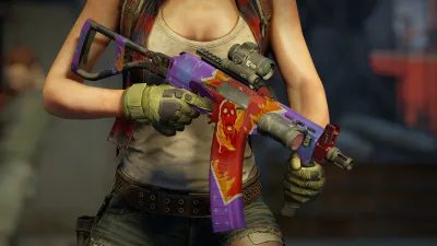 World War Z - Burning Skulls Weapons Skin Pack — скриншот 5