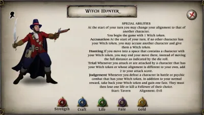 Talisman: Digital Edition - The Witch Hunter Character Pack — скриншот 1