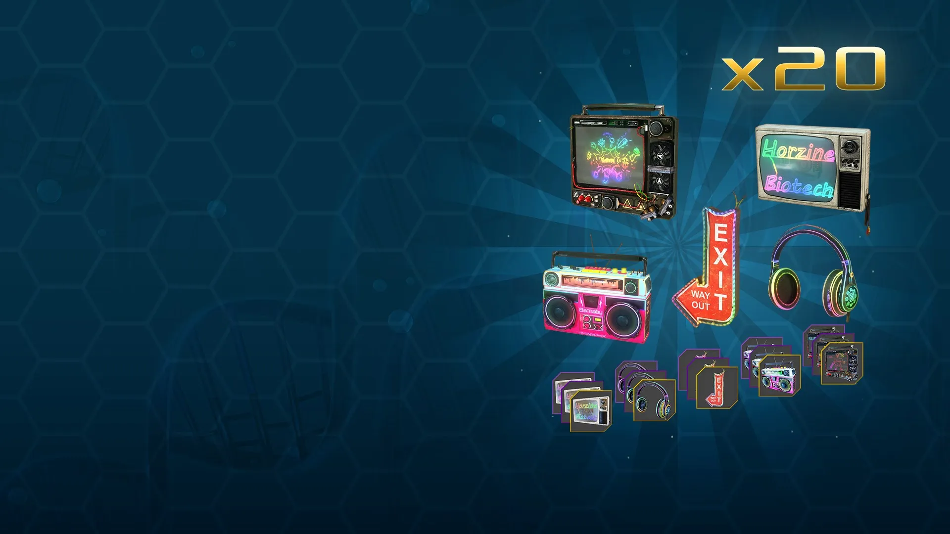 Набор аксессуаров «Ретро-неон»