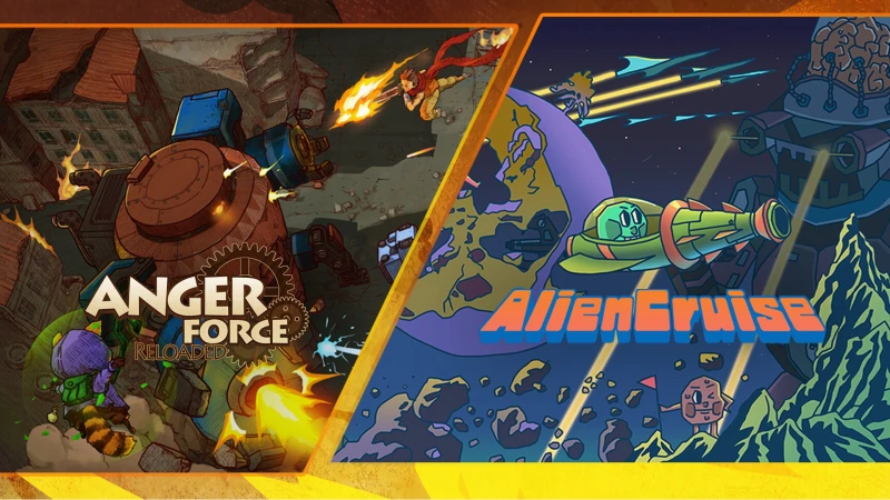 AngerForce and AlienCruise Arcade Shooting Bundle