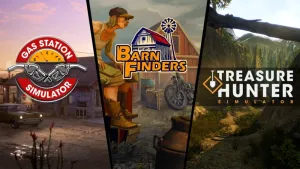 Gas Station Simulator + Barn Finders + Treasure Hunter Simulator BUNDLE