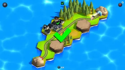 Railway Islands - Puzzle — скриншот 1