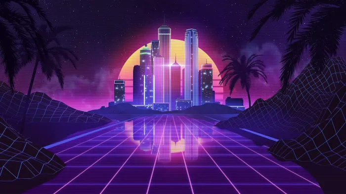 AAA Dynamic Scenes - Retro Synthwave Nights — скриншот 1